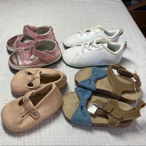 Girl size 1 and 2 baby shoes